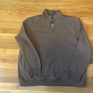 Brown Quarter Zip Pullover